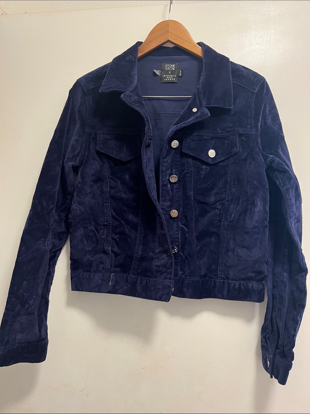 Volcom Stone Row Indigo Velvet Jacket